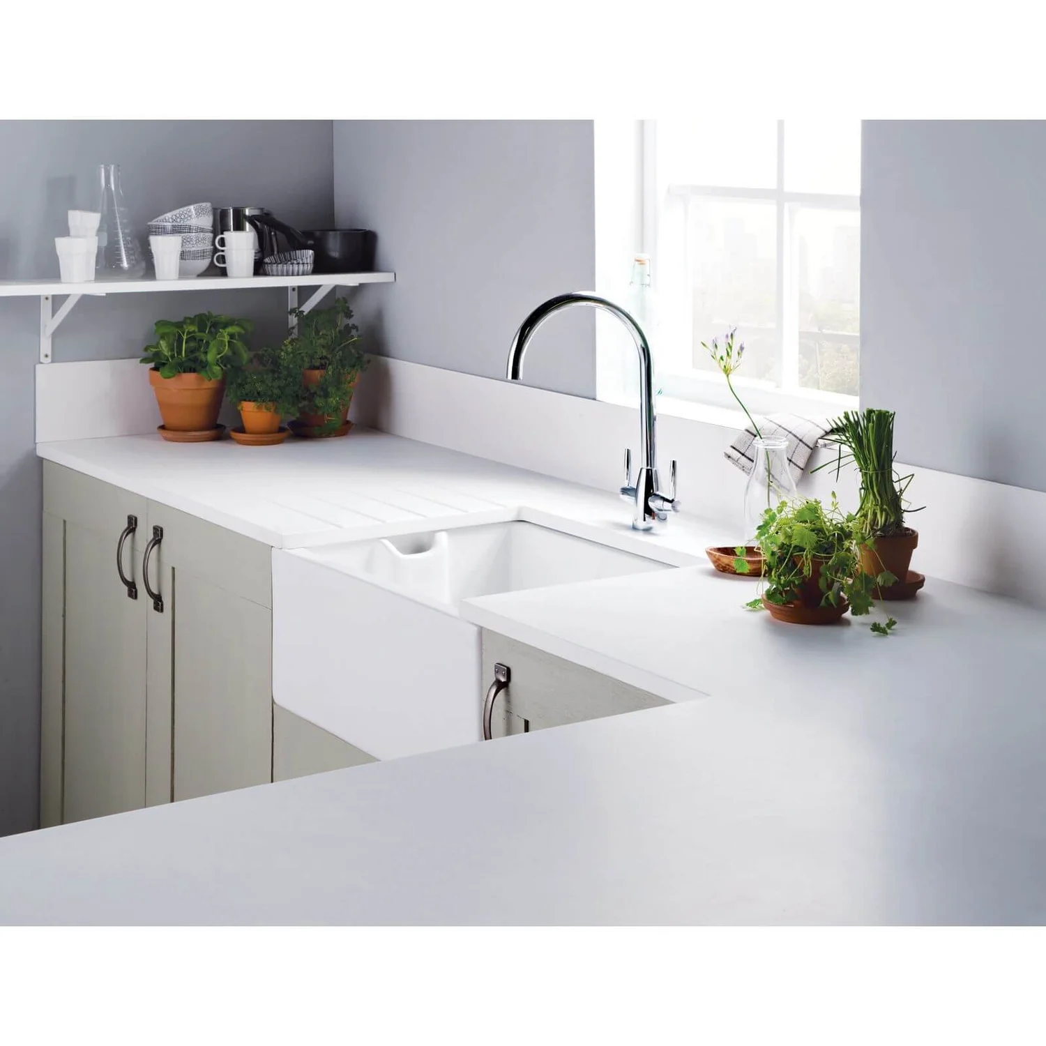 Minerva White Hob Splashback - 90 X 75 X 1.2cm 4 Minerva White Hob Splashback - 90 X 75 X 1.2cm - Image 2