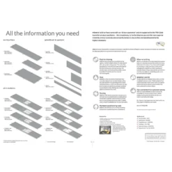 Minerva Ice Crystal Half Splashback - 150 X 60 X 1.2cm -Hoover Kitchen Supply Shop 12811243 9904832959555716