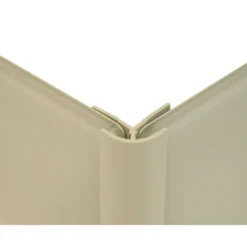 Zenolite Colour Matched PVC External Corner - Splashback Profile - 1250mm - Safari