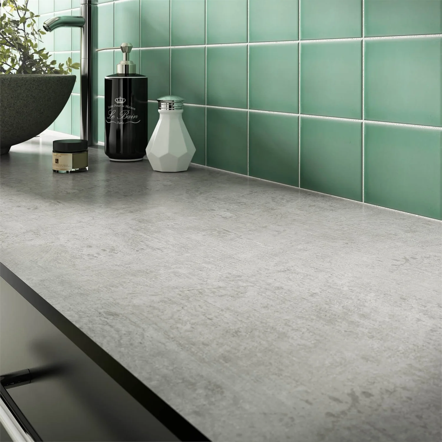 Zenith Woodstone Gris Compact Laminate Upstand - 3000x100x12.5mm 4 Zenith Woodstone Gris Compact Laminate Upstand - 3000x100x12.5mm - Image 2