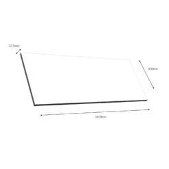 Zenith Cloudy Nova Compact Laminate Breakfast Bar - 2400x950x12.5mm 13 Zenith Cloudy Nova Compact Laminate Breakfast Bar - 2400x950x12.5mm -Hoover Kitchen Supply Shop 12834329 1414833168422001