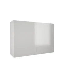 High Gloss Slab White 1000mm Wall Unit