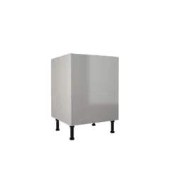 High Gloss Slab Grey 600mm Base Unit