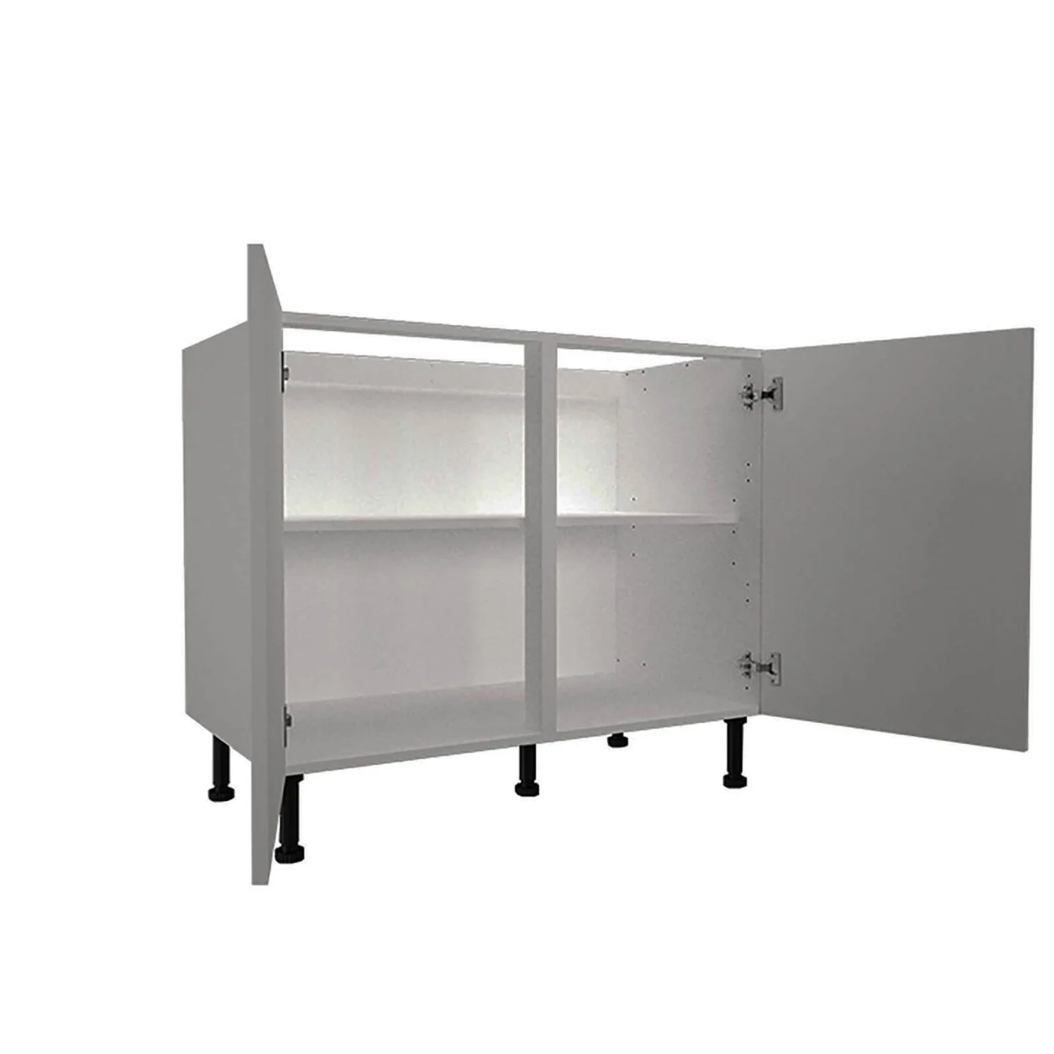 High Gloss Slab Grey 1000mm Base Unit 4 High Gloss Slab Grey 1000mm Base Unit - Image 2