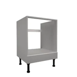 High Gloss Slab Grey 600mm Built-in Oven Housing Unit