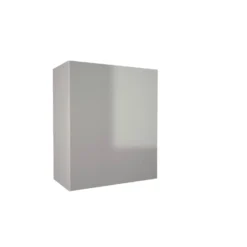 High Gloss Slab Grey 600mm Wall Unit