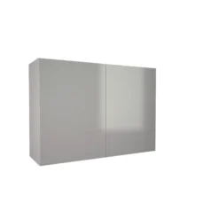 High Gloss Slab Grey 800mm Wall Unit