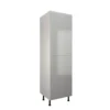 High Gloss Slab Grey 600mm Larder 50:50 Fridge Freezer Unit -Hoover Kitchen Supply Shop 12841609 1784831944939327