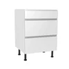 Handleless White Gloss 600mm 3 Drawer Premium Unit 2 Handleless White Gloss 600mm 3 Drawer Premium Unit -Hoover Kitchen Supply Shop 12841853 9304831971092454