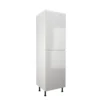 Handleless White Gloss 600mm Larder 50:50 Fridge Freezer Unit