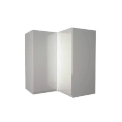 Handleless Grey Gloss 635mm Corner Wall Unit