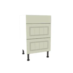 Country Shaker Cream 500mm 3 Drawer Premium Unit