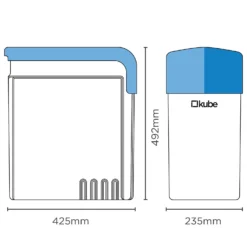 Kube I Non-Electric Water Softener - For Households With Up To 2 Bathrooms -Hoover Kitchen Supply Shop 12878338 8424938641860077