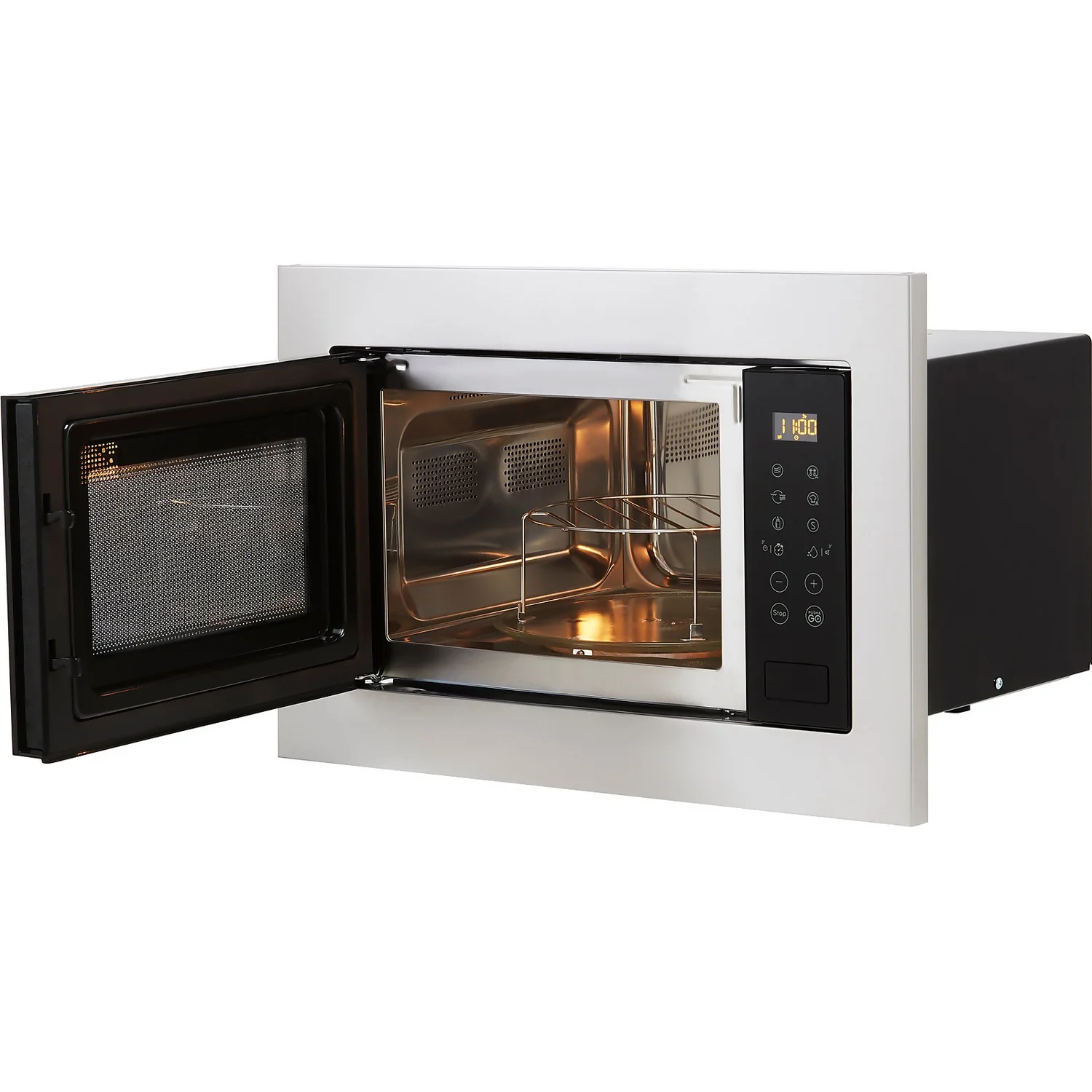Indesit MWI125GXUK Built In Microwave With Grill - Stainless Steel 4 Indesit MWI125GXUK Built In Microwave With Grill - Stainless Steel - Image 3