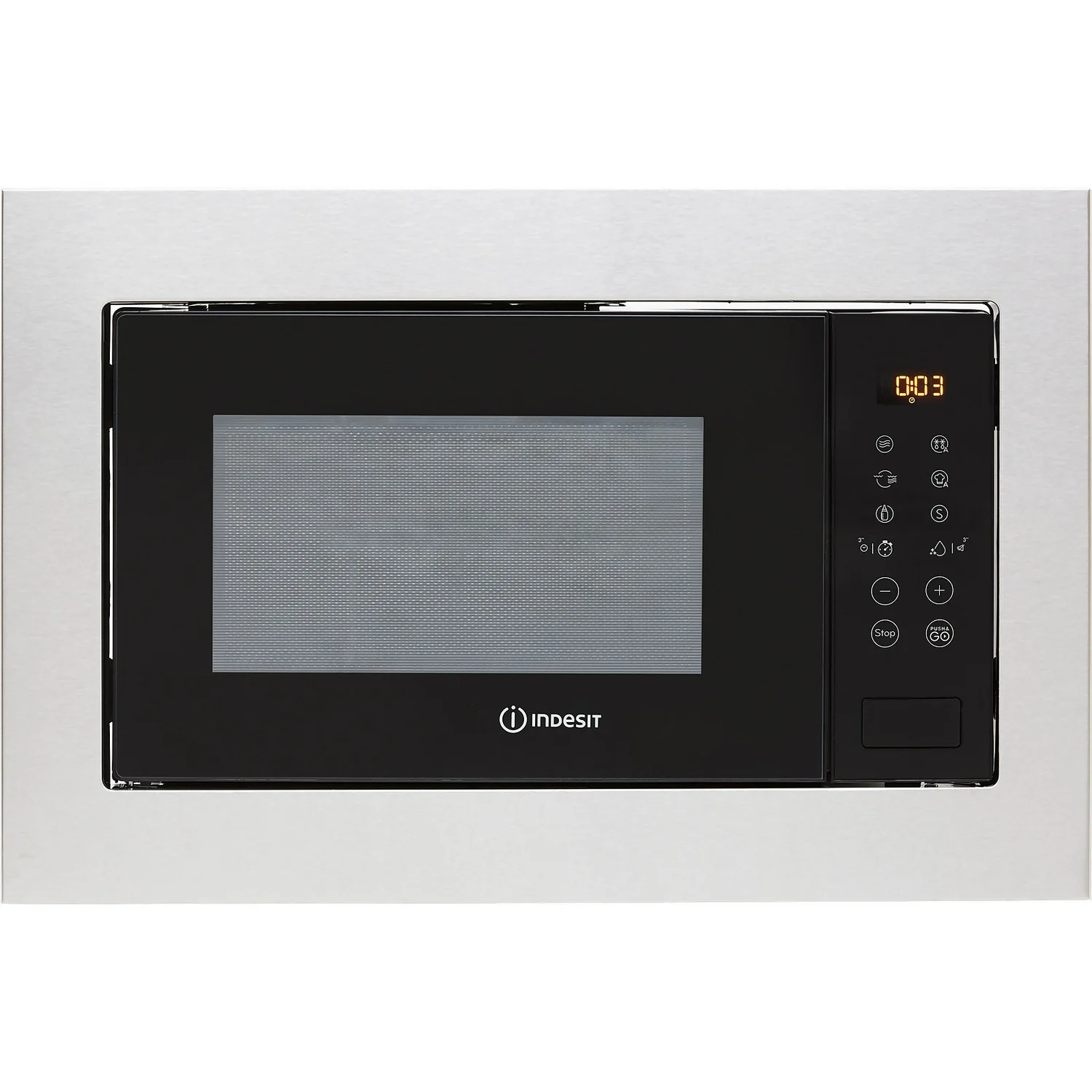 Indesit MWI125GXUK Built In Microwave With Grill - Stainless Steel 2 Indesit MWI125GXUK Built In Microwave With Grill - Stainless Steel