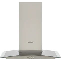 Indesit IHGC6.5LMX 60 Cm Chimney Cooker Hood - Stainless Steel