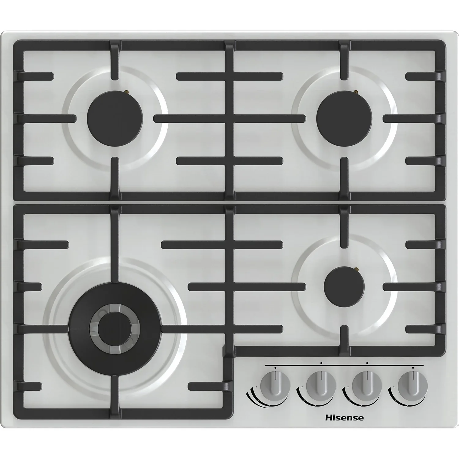 Hisense GM663XB 60cm Gas Hob - Stainless Steel 3 Hisense GM663XB 60cm Gas Hob - Stainless Steel