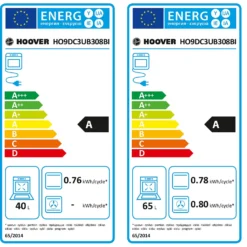 Hoover H-OVEN 300 HO9DC3UB308BI Built In Electric Double Oven - Black / Stainless Steel -Hoover Kitchen Supply Shop 13481886 5525029618014075