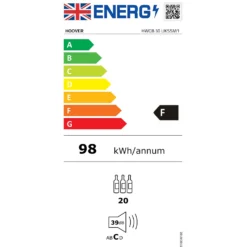 Hoover HWCB30UKSSM/1 Built In Wine Cooler - Stainless Steel -Hoover Kitchen Supply Shop 13481903 7974914607467600