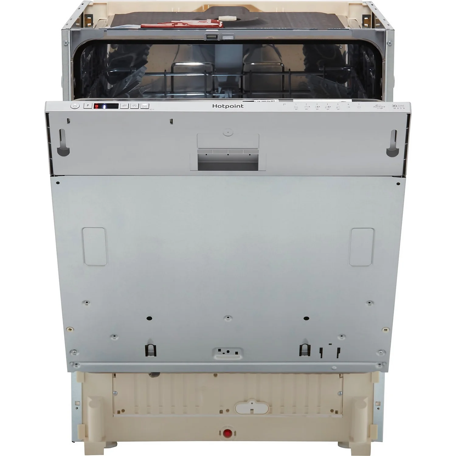 Hotpoint HIC3C26WUKN Fully Integrated Standard Dishwasher - Stainless Steel Control Panel With Fixed Door Fixing Kit 7 Hotpoint HIC3C26WUKN Fully Integrated Standard Dishwasher - Stainless Steel Control Panel With Fixed Door Fixing Kit - Image 5