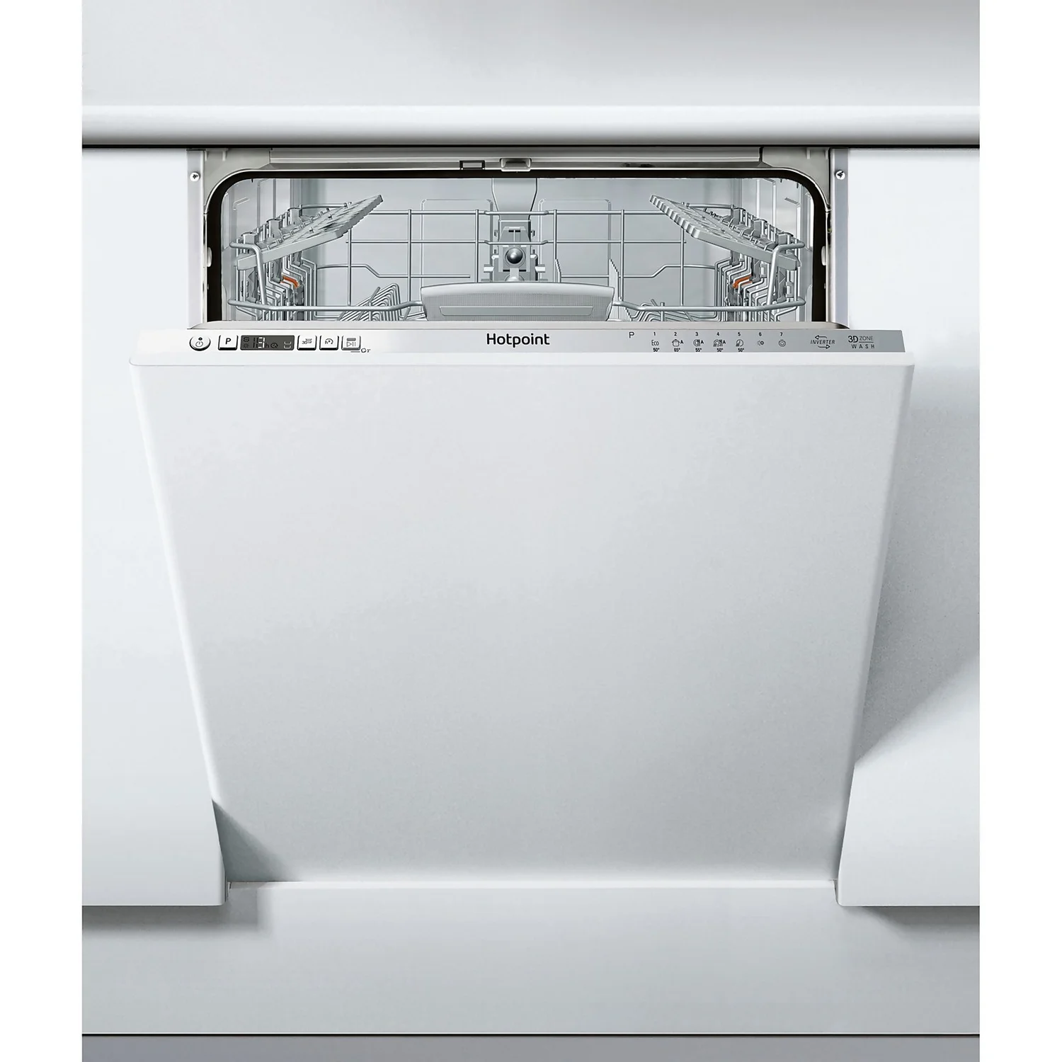 Hotpoint HIC3C26WUKN Fully Integrated Standard Dishwasher - Stainless Steel Control Panel With Fixed Door Fixing Kit 5 Hotpoint HIC3C26WUKN Fully Integrated Standard Dishwasher - Stainless Steel Control Panel With Fixed Door Fixing Kit - Image 3