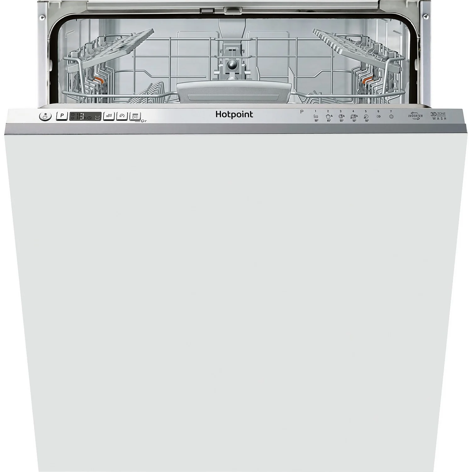 Hotpoint HIC3C26WUKN Fully Integrated Standard Dishwasher - Stainless Steel Control Panel With Fixed Door Fixing Kit 3 Hotpoint HIC3C26WUKN Fully Integrated Standard Dishwasher - Stainless Steel Control Panel With Fixed Door Fixing Kit