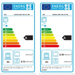AEG DUB331110M Built Under Electric Double Oven - Stainless Steel -Hoover Kitchen Supply Shop 13481939 1165029617769470