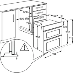 AEG DUB331110M Built Under Electric Double Oven - Stainless Steel -Hoover Kitchen Supply Shop 13481939 1364998249691857
