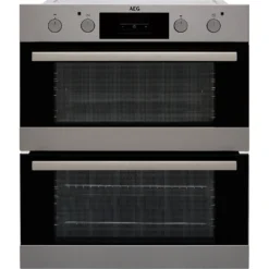 AEG DUB331110M Built Under Electric Double Oven - Stainless Steel