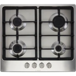 Bosch Serie 4 PGP6B5B90 58cm Gas Hob - Stainless Steel