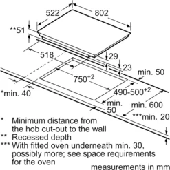 Bosch Serie 6 PIV851FB1E 80cm Induction Hob - Black 11 Bosch Serie 6 PIV851FB1E 80cm Induction Hob - Black -Hoover Kitchen Supply Shop 13481969 1474914609351267