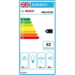 Bosch Serie 6 PIE611B15E 59cm Venting Induction Hob - Black -Hoover Kitchen Supply Shop 13481973 1864998300251991