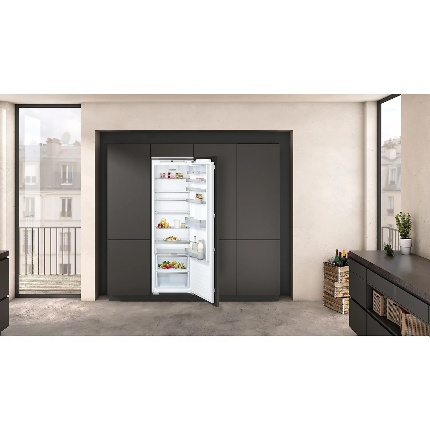 NEFF N70 KI1813FE0G E Rated Integrated Upright Fridge With Fixed Door Fixing Kit - White 8 NEFF N70 KI1813FE0G E Rated Integrated Upright Fridge With Fixed Door Fixing Kit - White - Image 6