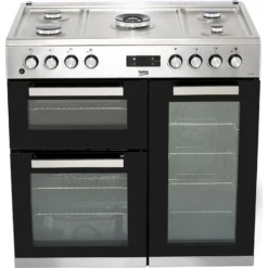 Beko KDVF90X 90cm Dual Fuel Range Cooker - Stainless Steel -Hoover Kitchen Supply Shop 13482018 2044914603838872