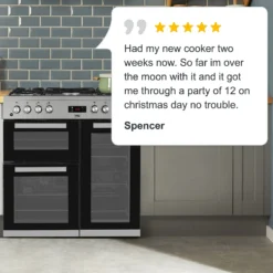 Beko KDVF90X 90cm Dual Fuel Range Cooker - Stainless Steel -Hoover Kitchen Supply Shop 13482018 9744914603947076