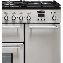 Rangemaster Toledo + TOLP90DFFSS/C 90cm Dual Fuel Range Cooker - Stainless Steel / Chrome -Hoover Kitchen Supply Shop 13482034 1684914608682753