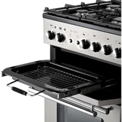 Rangemaster Toledo + TOLP90DFFSS/C 90cm Dual Fuel Range Cooker - Stainless Steel / Chrome -Hoover Kitchen Supply Shop 13482034 2524914608809629