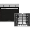 Baumatic BGPK600X Built In Electric Single Oven And Gas Hob Pack - Stainless Steel  -Hoover Kitchen Supply Shop 13482045 4154914608662176