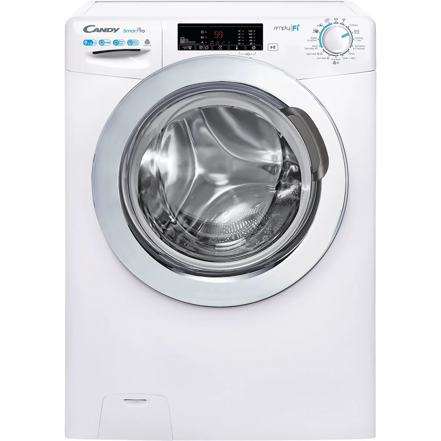 Candy Smart Pro CSOW4963TWCE Wifi Connected 9Kg / 6Kg Washer Dryer With 1400 Rpm - White 3 Candy Smart Pro CSOW4963TWCE Wifi Connected 9Kg / 6Kg Washer Dryer With 1400 Rpm - White