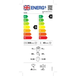 Candy Rapido ROW41066DWMCE Wifi Connected 10Kg / 6Kg Washer Dryer With 1400 Rpm - White -Hoover Kitchen Supply Shop 13482050 1854914609995982