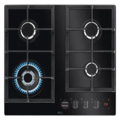 AEG HKB64450NB 59cm Gas Hob - Black