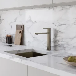 Isla Top Lever Tap - Brushed Steel -Hoover Kitchen Supply Shop 13928915 9824998571241439