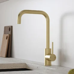 Iona Side Lever Tap - Brushed Brass -Hoover Kitchen Supply Shop 13928919 1254998571585908