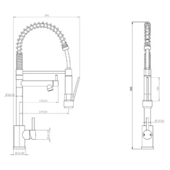 Rona Pull And Spray Tap - Brushed Steel -Hoover Kitchen Supply Shop 13928923 1934998571304271
