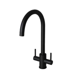 Leonie Twin Lever Tap - Matt Black