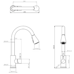 Leonie Pull And Spray Tap - Chrome -Hoover Kitchen Supply Shop 13929189 1834998572077881