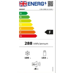 Indesit EIB15050A1D.UK1 Integrated 50/50 Fridge Freezer With Sliding Door Fixing Kit - White -Hoover Kitchen Supply Shop 13950683 3224985910087795