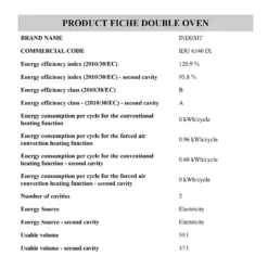 Indesit Aria IDU6340IX Built Under Electric Double Oven With Feet - Stainless Steel 20 Indesit Aria IDU6340IX Built Under Electric Double Oven With Feet - Stainless Steel -Hoover Kitchen Supply Shop 13950686 1294985911148958