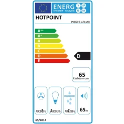 Hotpoint PHGC7.4FLMX 70 Cm Chimney Cooker Hood - Stainless Steel -Hoover Kitchen Supply Shop 13950692 2934985911224609