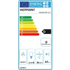 Hotpoint PSLMO65FLSX 60 Cm Visor Cooker Hood - Stainless Steel -Hoover Kitchen Supply Shop 13950693 5604985909651790